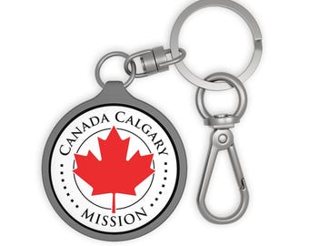 Canada Missionary Keyring Gift | Latter Day Saint Mission Key Ring Bag Zipper Charm Accessory Book of Mormon Tag
