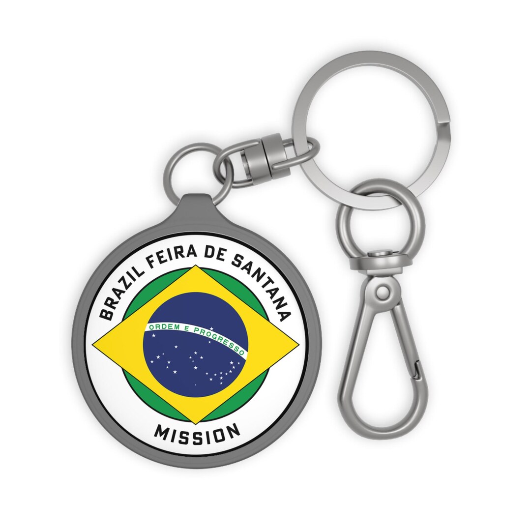 Mission Key Chain Brazil Feira De Santana Mission LDS Missionary Gift Keyring Bag Zipper ...
