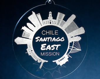 Chile Santiago East Mission Bombka świąteczna | Prezent dla misjonarza LDS