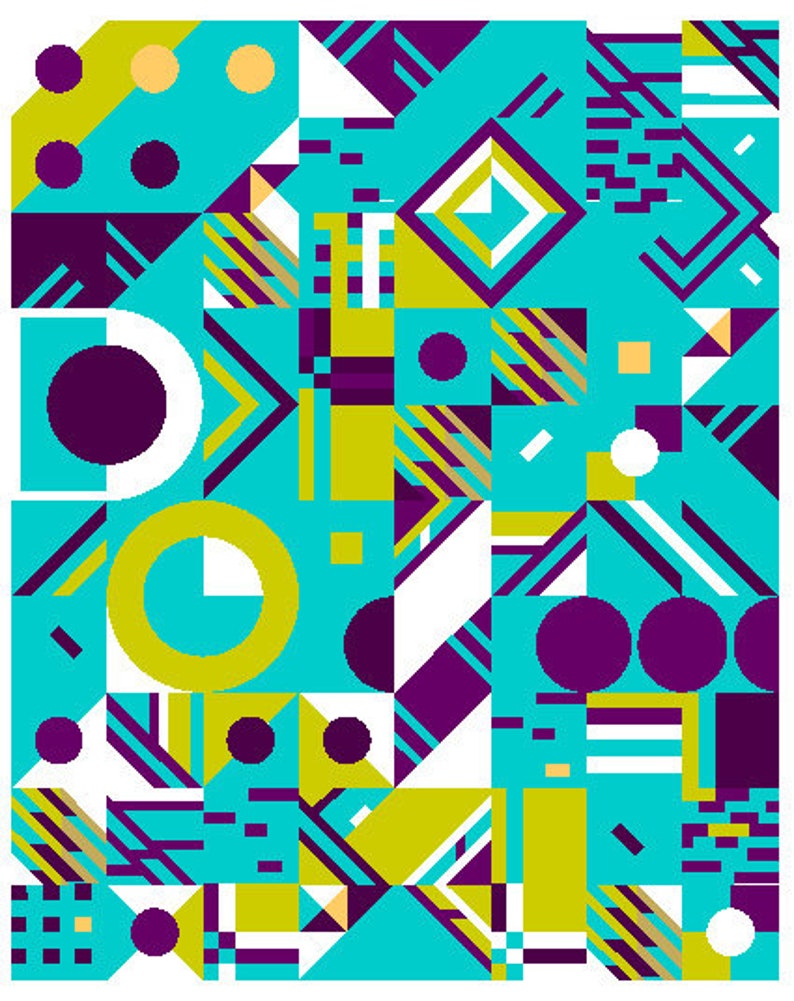 Geometric Fun Quilt part 3