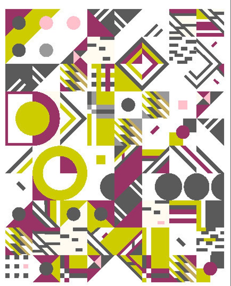 Geometric Fun Quilt part 3