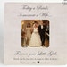 Parents of the Bride Picture Frame Gift to Father Mother Wedding Day for Mom Dad Today a Bride Tomorrow a Wife Forever your Little Girl