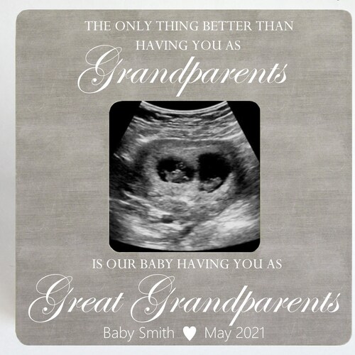Ultrasound Frame Pregnancy Announcement Grandparent Grandpa Etsy