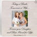 Mother of Bride Gift to Mom Thank You Gift Parents Wedding Personalized Picture Frame Today a Bride Tomorrow a Wife Forever your Daughter