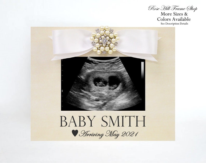 Baby Reveal Pregnancy Announcement Gift Expecting Gift Personalized Ultrasound Frame Sonogram Frame New Baby Gift