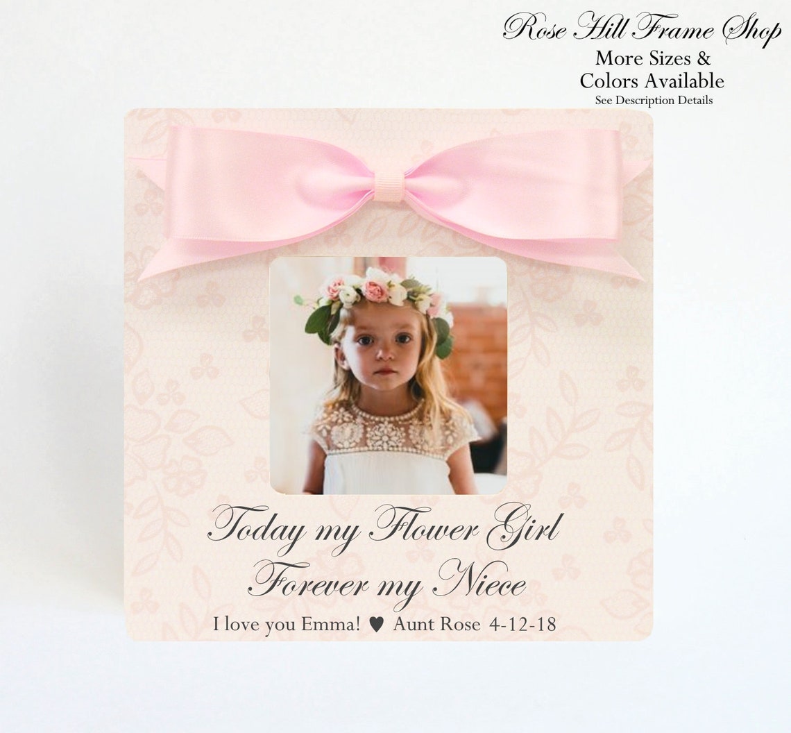 Flower Girl Niece Gift Picture Frame Personalized Gift for Etsy