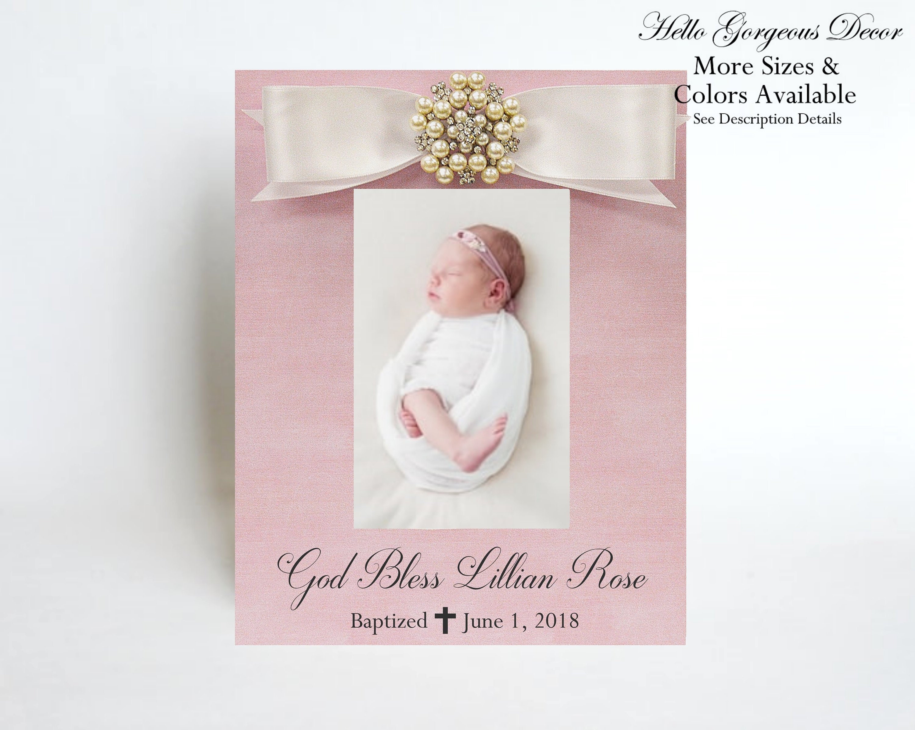 Baptism Gift Custom Christening Gift For Kids Goddaughter Dedication Day Baby Girl Personalized Baptism Animal Gift