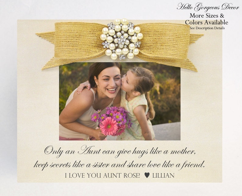 Aunt Picture Frame Gift To Personalized Photo Image 0