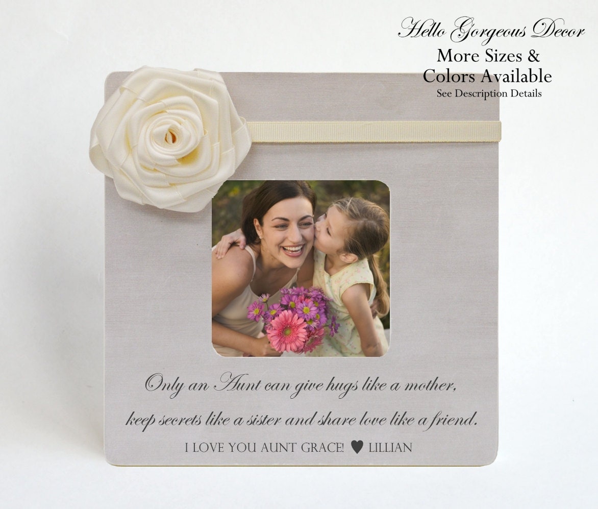Aunt Picture Frame Personalized Gift To Auntie From Niece Aunt Picture Frame Personalized Gift To Auntie From Niece Nephew Custom Photo New Baby First Time Ideas