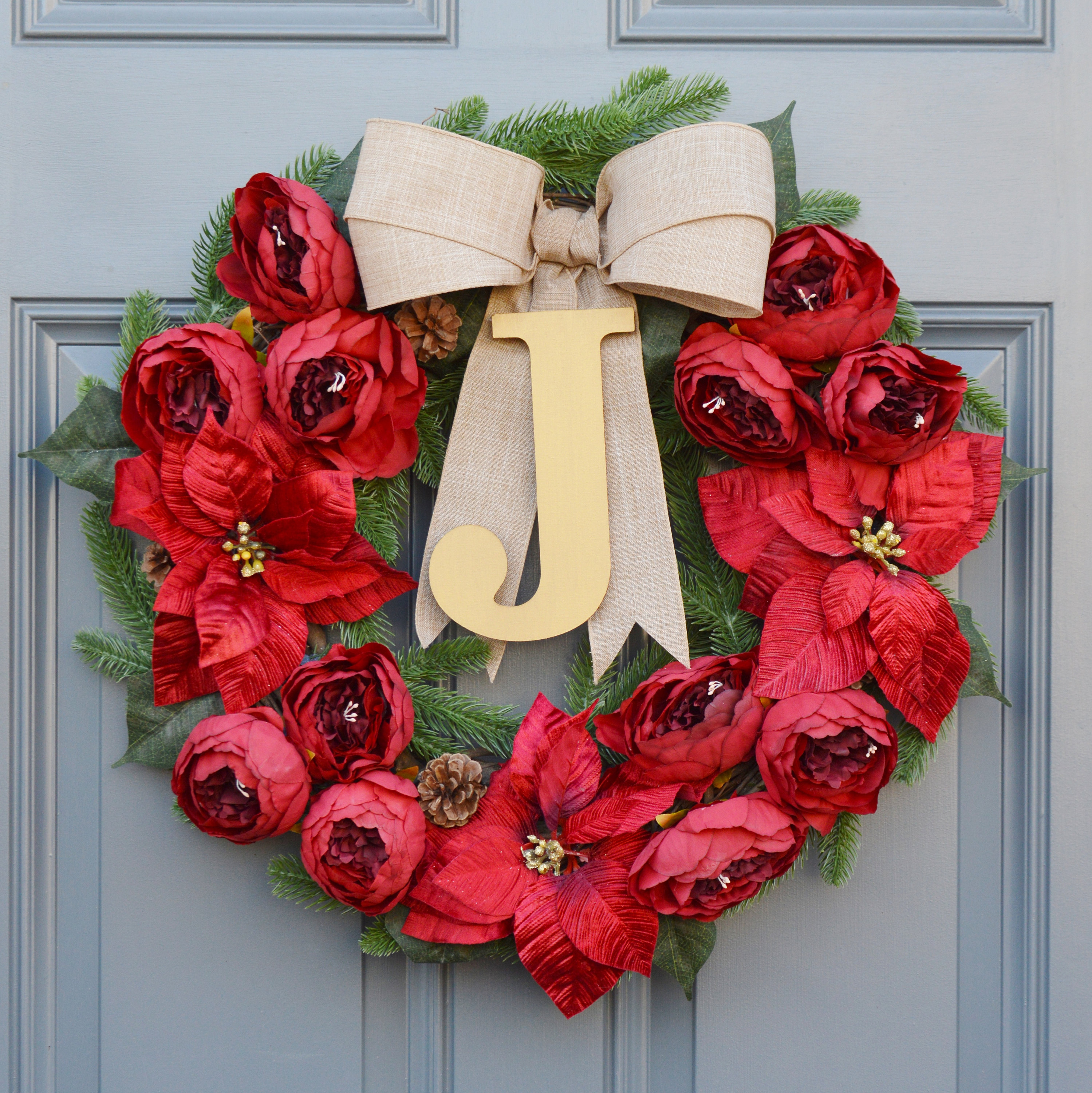 Personalized Christmas Wreath 
