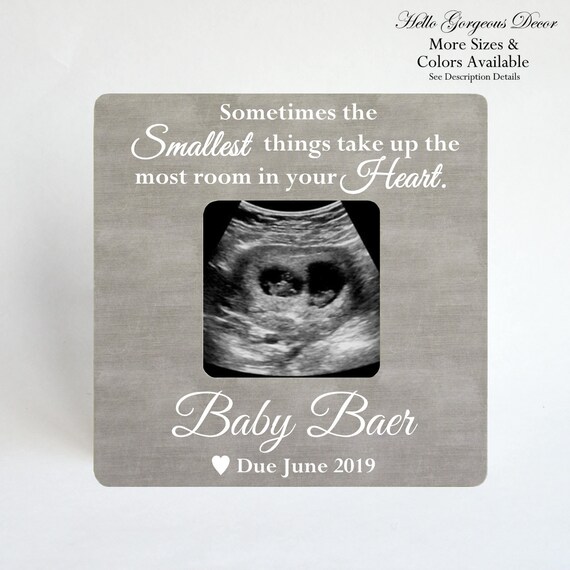 Baby Reveal Pregnancy Announcement Gift Expecting Gift Personalized Ultrasound Frame Sonogram Frame New Baby Gift