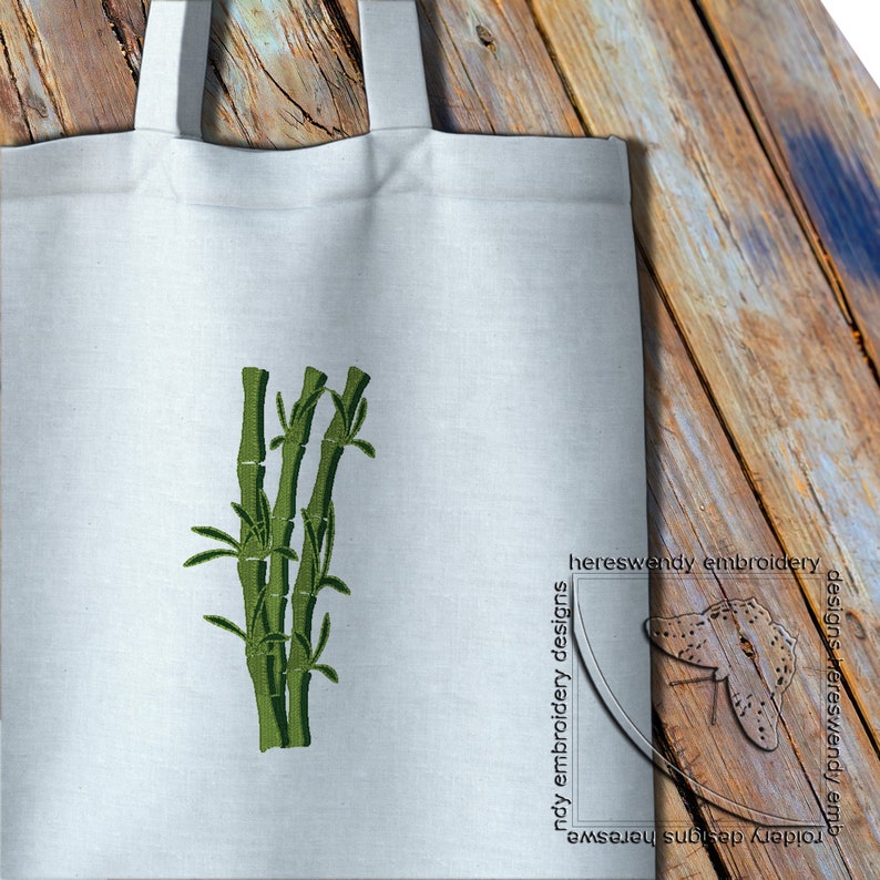 Bamboo filled embroidery beautiful plant embroidery pattern Etsy