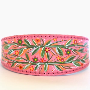 Italian greyhound collar - padded leather