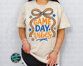 PNG con ambiente de juego real y naranja / Diseño de lazo de porristas (descarga digital)