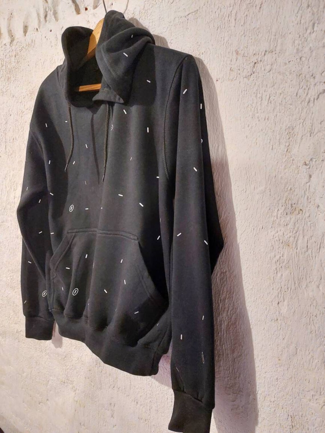 blue reflective hoodie