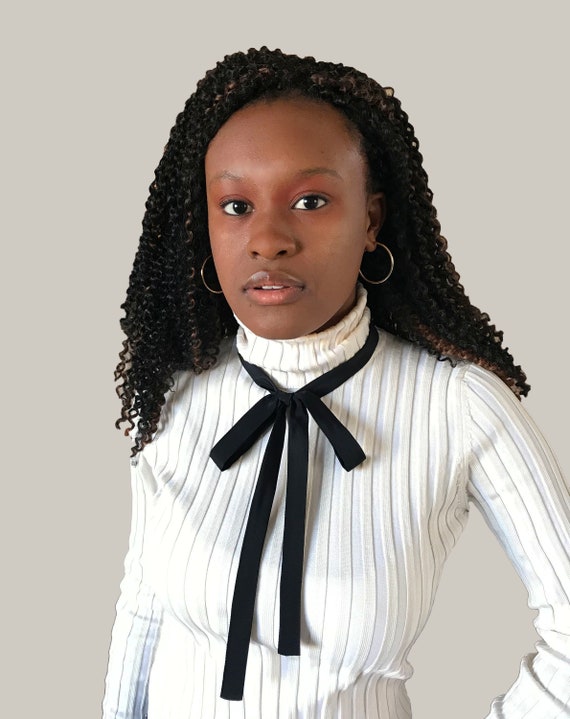 super skinny black tie