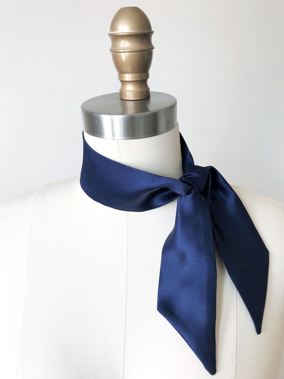 Navy blue neck scarf Clearance