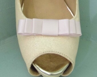 other colours on request 2 Burgundy Red Triple Bow Clips for Shoes