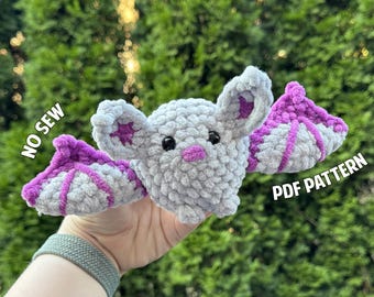 Baby Bat Crochet Pattern, No Sew Crochet Pattern, DIGITAL DOWNLOAD