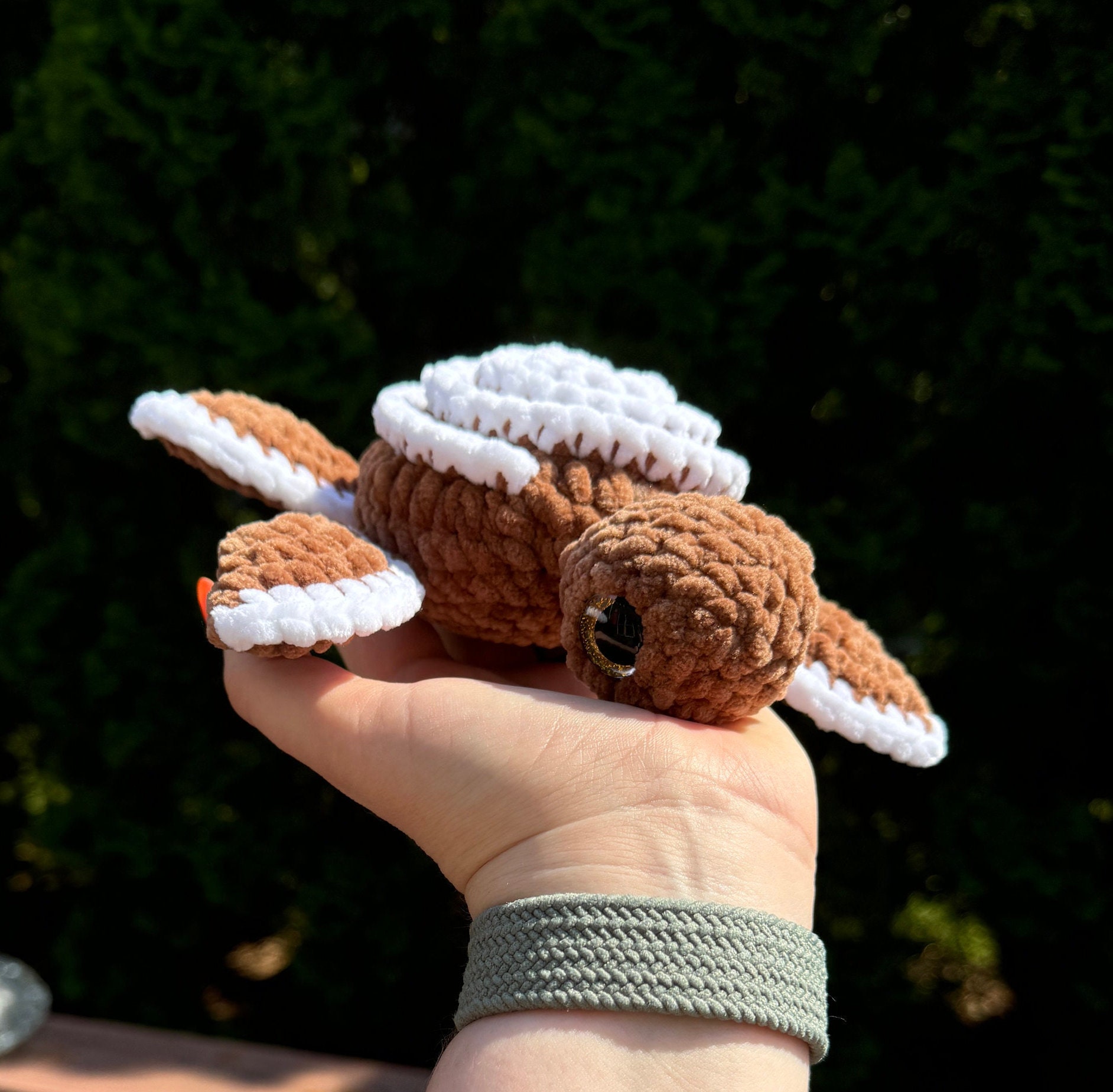 Cinnamon Roll Turtle Crochet Pattern, No Sew Crochet Pattern