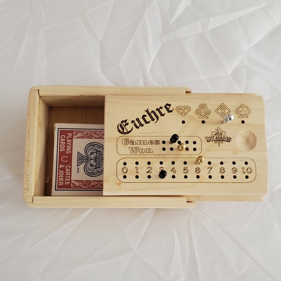 Euchre Game Trick Taking Card Game Box 4 Player Game Etsy Canada