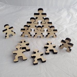 Wooden Friends Stacking Set by Toy Maker of Lunenburg