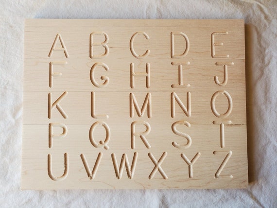 Wooden Alphabet Tracing Board 