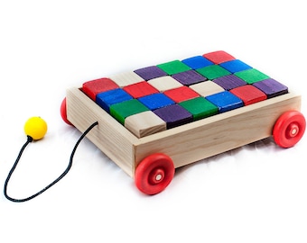 Pull Wagon with Blocks