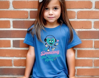 Danse tout le week-end, T-shirt de danse pour enfants, T-shirt de compétition de danse pour filles, T-shirt de compétition de danse du week-end couleurs confort pour jeunes