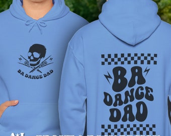 Sweat à capuche pour papas de danse, sweat-shirt de papa de danse BA, main squelette, papa de danse badass tendance, cadeau d'une fille, cadeau d'anniversaire de papa, papa de danse rétro