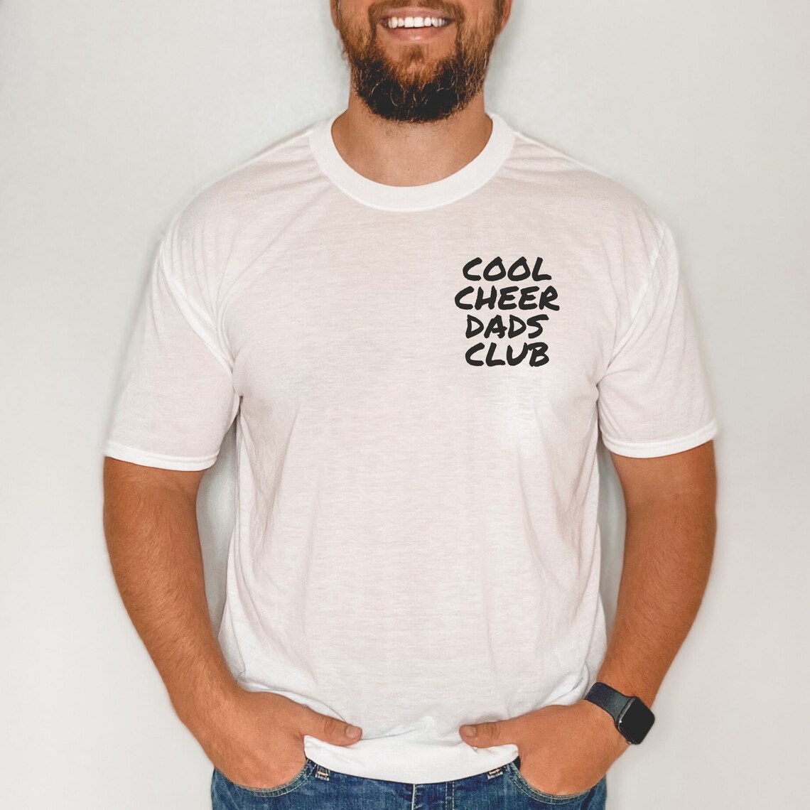 Cheer Dad Cool Slogan Printed T-Shirt