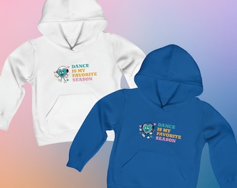 La danse est ma saison préférée, sweat à capuche de danseur de compétition rétro pour enfants, sweat-shirt à capuche pour jeune danseur de compétition tendance, cadeau pour jeune danseur
