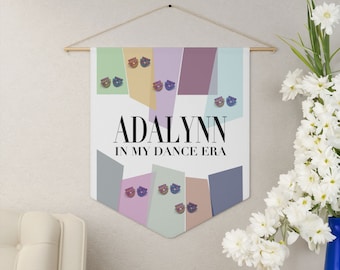 Banner de banderín de pin de baile personalizado, exhibición de colección de pin personalizada para bailarines competitivos, decoración de la sala de pin de competición, regalo de bailarín de competición