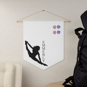 Personalized Name Competitive Dancer Pin Pennant Banner, Award Collection Display for Competition Dancer, Custom Dance Room Decor