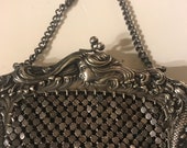 Victorian Art Nouveau German Silver Mesh Purse Gorgeous
