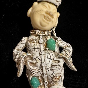 Har Buddha Brooch / Vintage Signed Couture Jewelry - Har