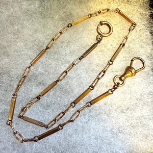 Art Deco Gold Filled Pocket Watch Chain Fob