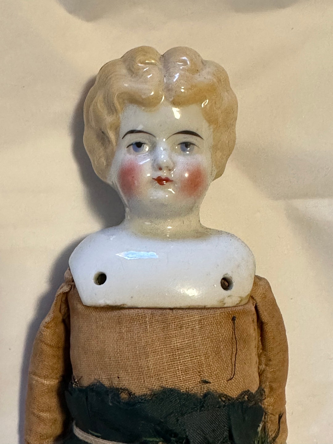 Antique Victorian German China Head Doll 14 TLC Etsy