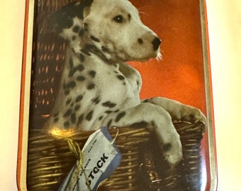 Vintage Sharps Toffee Dalmatian Dog Tin