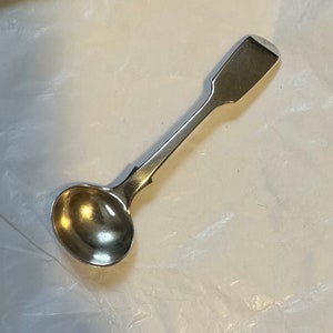 Antique Coin Silver Master Salt Spoon