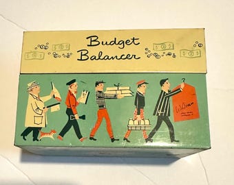 Retro 50er Jahre Stylecraft Metall File Box - Budget Balancer