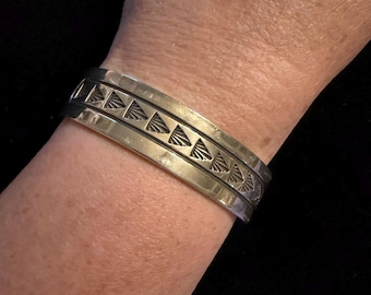 K & M Bill Navajo Sterling Silber Manschette Armband