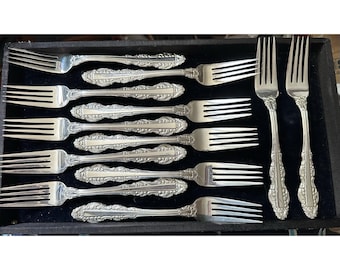 Tenedores de mesa Gorham EP Electroplate, 12 unidades