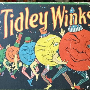 Antique Tidley Tiddlely Winks Game by Selchow & Righter Co The Best Graphics