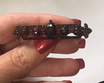 Victorian‎ Buckle w/ Red & Clear Paste Stones Victorian Buckle W/ Red & Clear Paste Stones - Etsy Ireland main image 4
