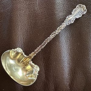 Antique Whiting Sterling Silver Louis XV Gravy Sauce Ladle 1891 Monogram D