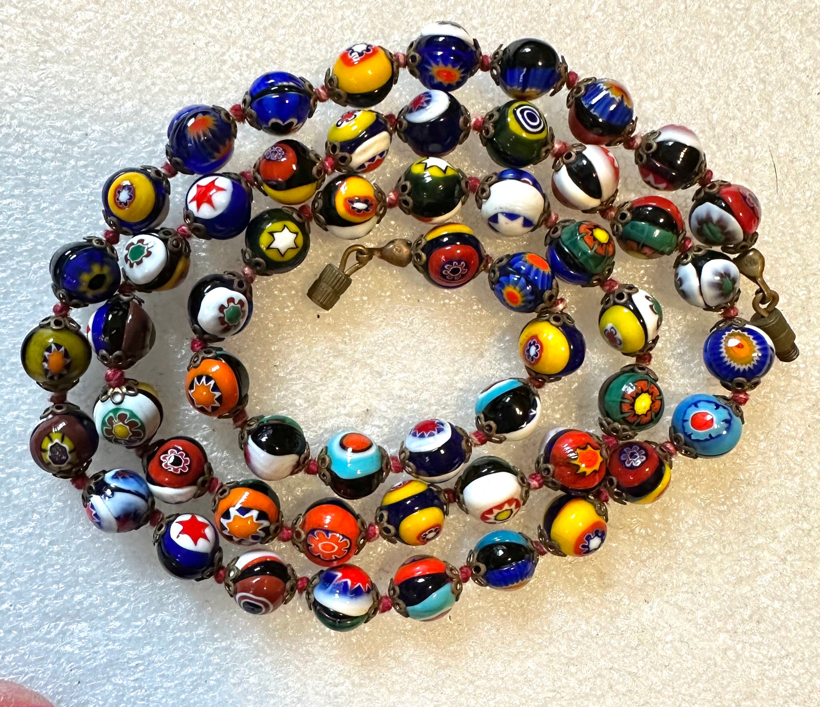ベネチアングラス ミルフィオリ ゴールデンキルト 工芸品 ベネチアングラス ミルフィオリ ゴールデンキルト 工芸品