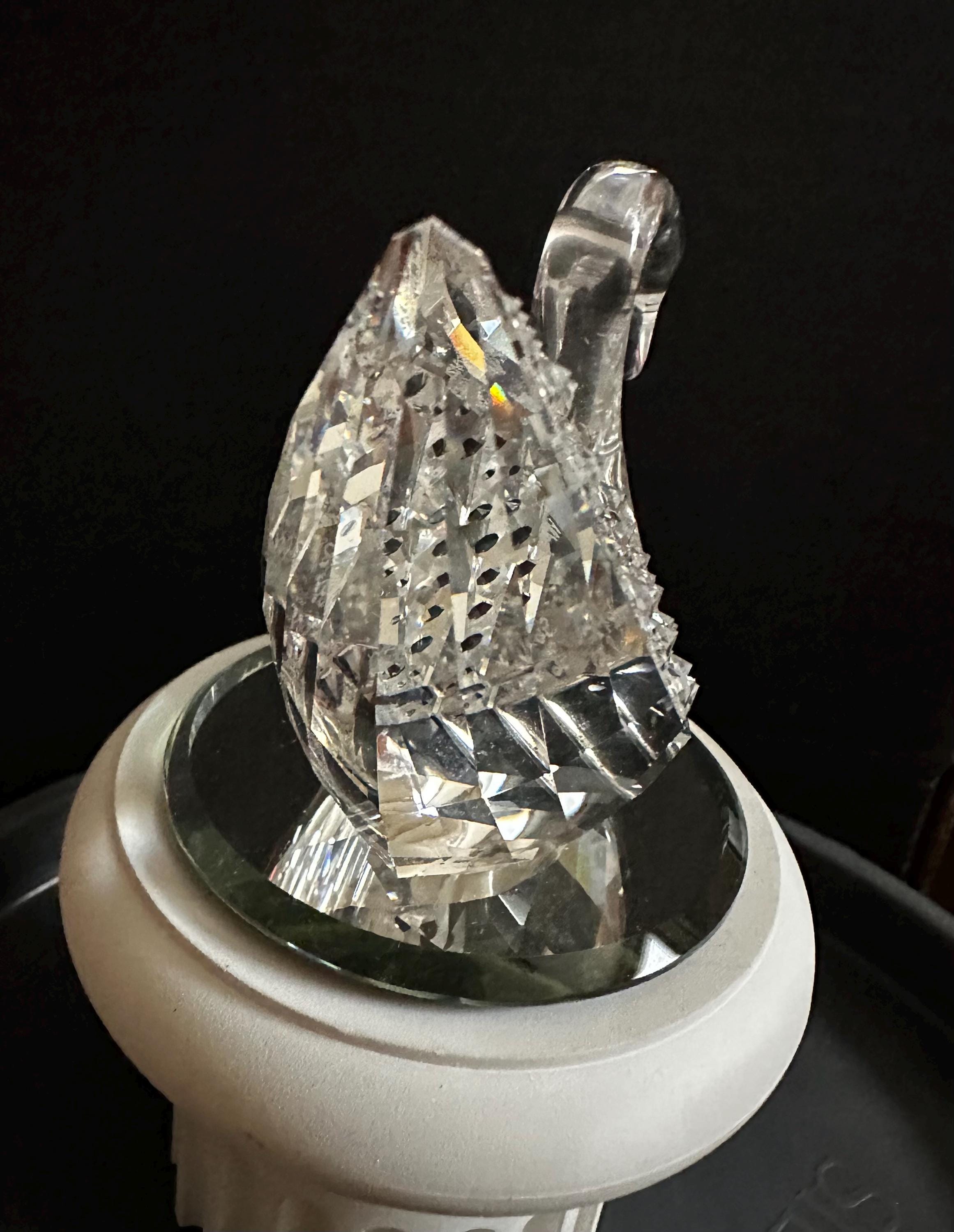 Swarovski Crystal CENTENARY SWAN Figurine & Stand 100 Years - Etsy