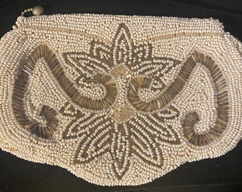 1930-40’s Beaded Clutch Evening Purse made in France