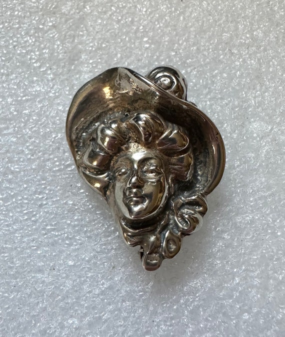 1930’s Sterling Silver Gibson Girl Pin
